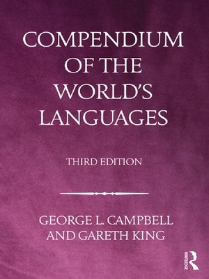 cover image of Compendium of the World's Languages